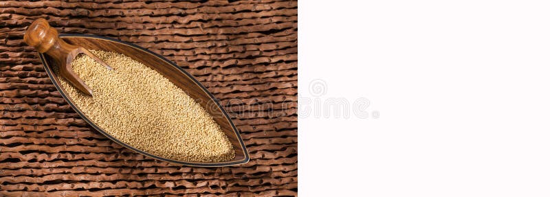 Raw Amaranth Seeds in the Bowl Amaranthus Stock Photo Image of