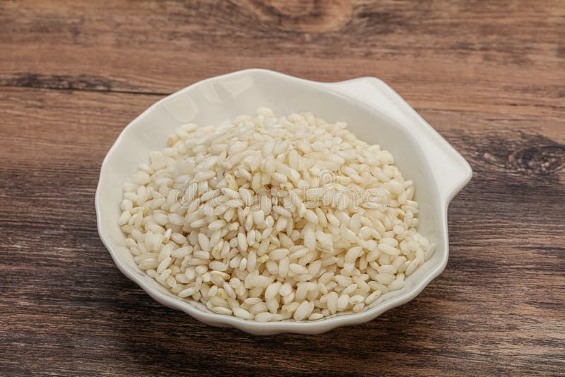 Raw Arborio Rice for Risotto Stock Image Image of grain, nutrition