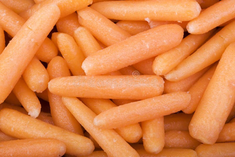 Raw Baby Carrots Closeup Picture. Image 20162097