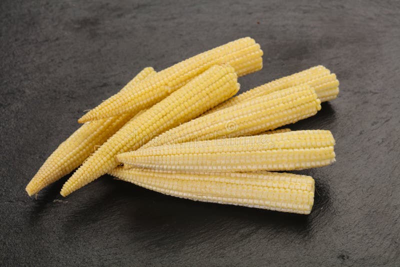 Raw baby corn stock photo. Image of isolated, vegetable 184044754