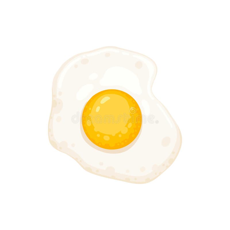 Raw boiled egg. Cartoon chicken or quail egg carton tray pack, eco protein meal breakfast half fried fresh yolk in brown stock illustration