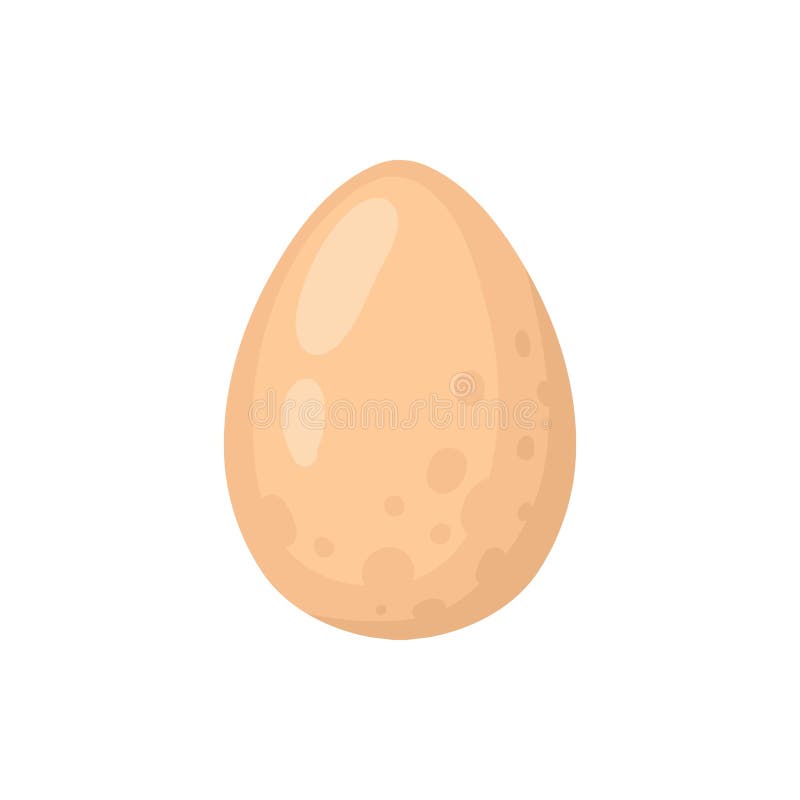 Raw boiled egg. Cartoon chicken or quail egg carton tray pack, eco protein meal breakfast half fried fresh yolk in brown royalty free illustration