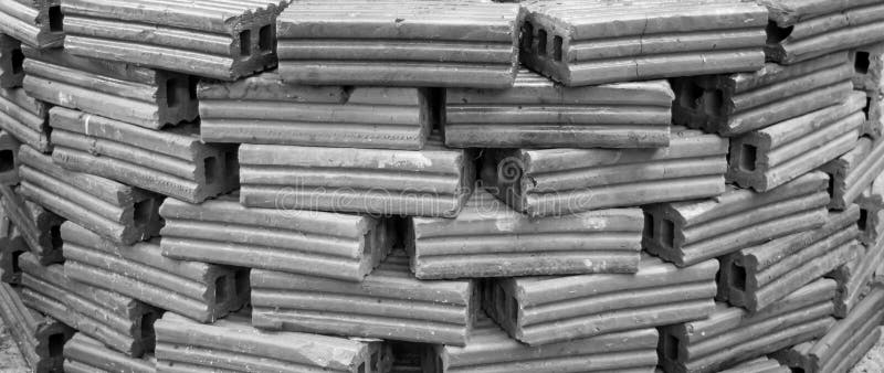 Raw of bricks, vintage decoration ,small pool in the local cafe at Lampang province, Thailand. stock photography Raw of bricks, vintage decoration ,small pool in the local cafe at Lampang province, Thailand. stock photography