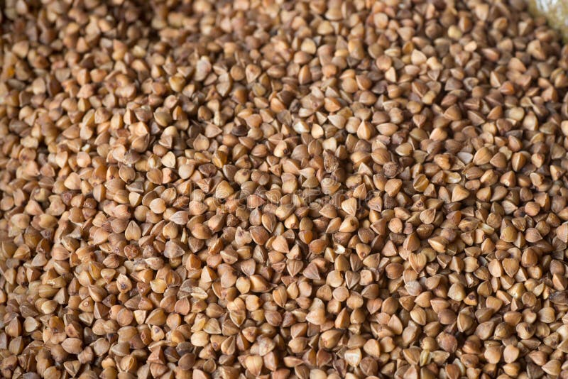 Raw buckwheat groats macro stock photo. Image of backdrop 111752876