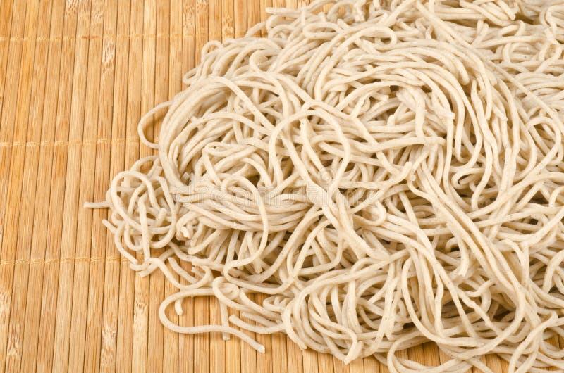 Raw Buckwheat Noodles 7 stock image. Image of oriental 28556027