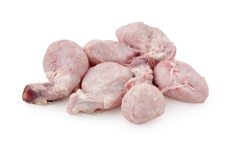 Raw Bull Testicles on White Background Stock Photo Image of foodstuff