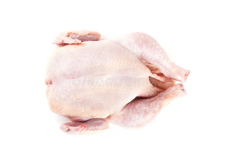 Raw Chicken Carcass on White Stock Photo Image of meat, eating 138670736