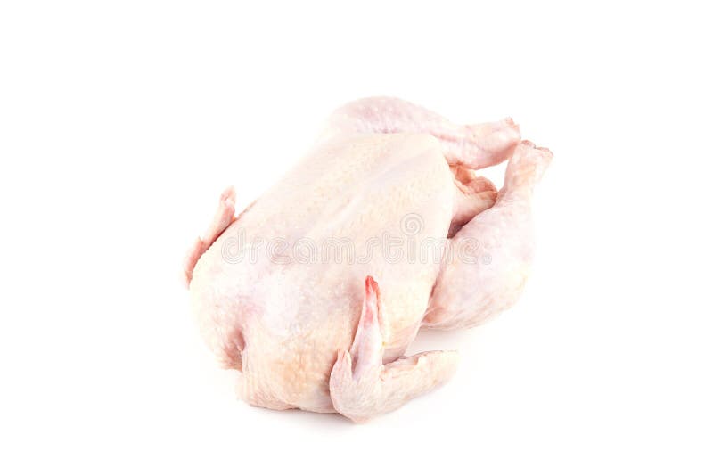 Raw Chicken Carcass on White Stock Photo Image of eating, farm 138670744