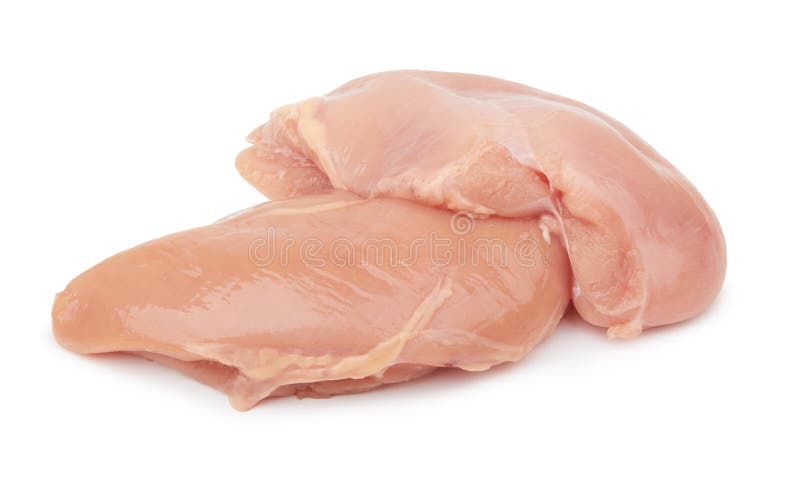 Raw chicken fillet