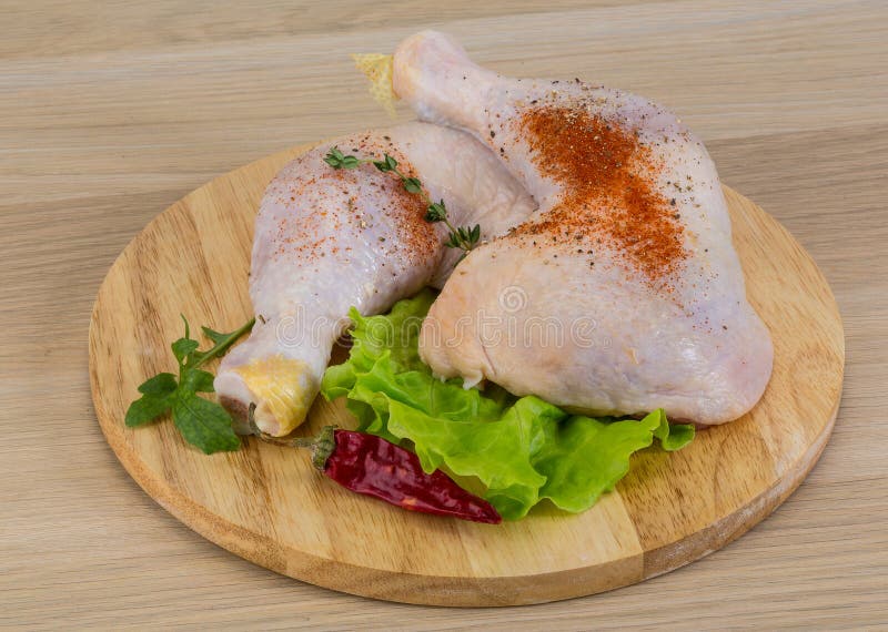 Raw chicken leg stock photo. Image of poultry, healthy 50717686