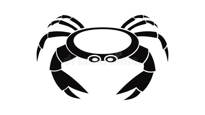 Raw crab icon animation royalty free illustration