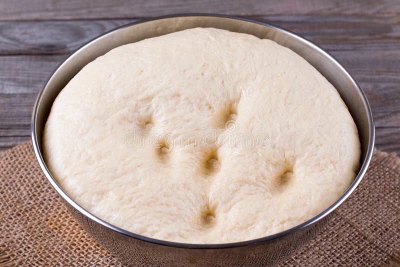 Raw Dough in a Bread Baking Dish Stock Image Image of dough, cuisine