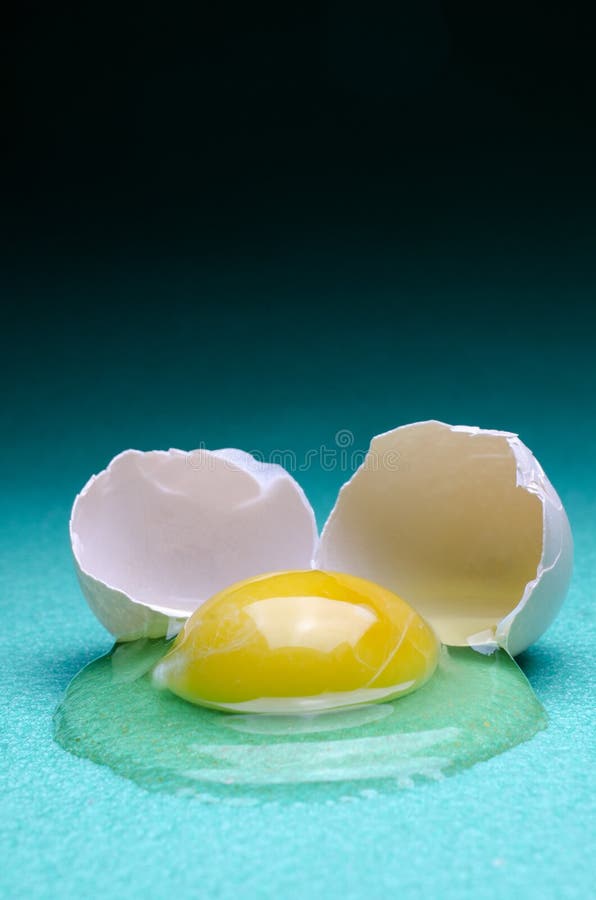 Raw Egg White and Yolk Closeup Isolated Stock Image Image of yellow