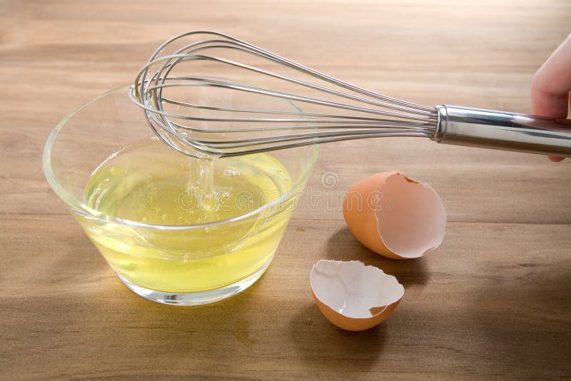 Raw egg whites