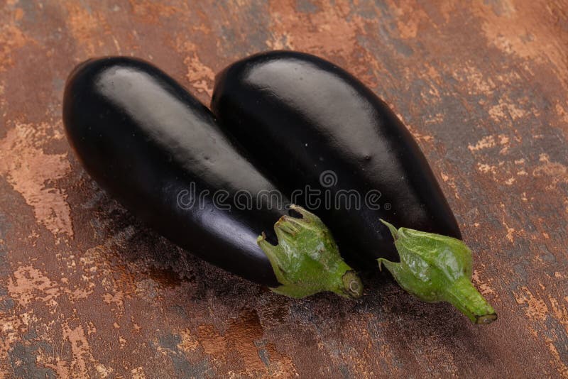 Raw Eggplant Ready for Cooking Stock Image Image of eggplant, plant