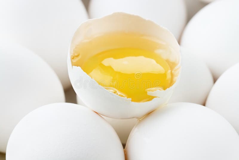 Raw Eggs stock photo. Image of color, food, cracked, cholesterol 90093370
