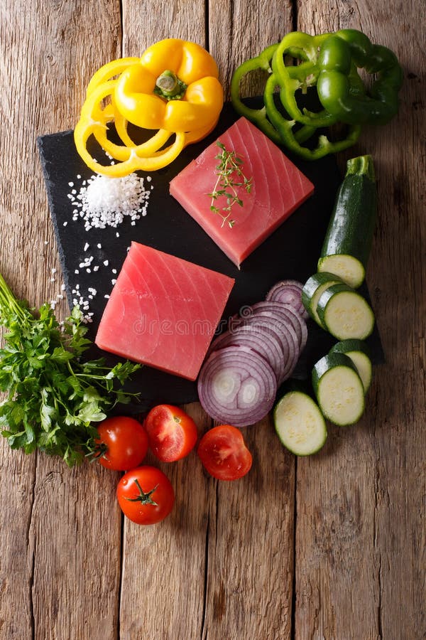 Fillet of Tuna Fish stock photo. Image of health, calories 3966650