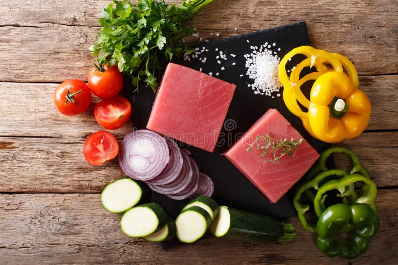 Fillet of Tuna Fish stock photo. Image of health, calories 3966650