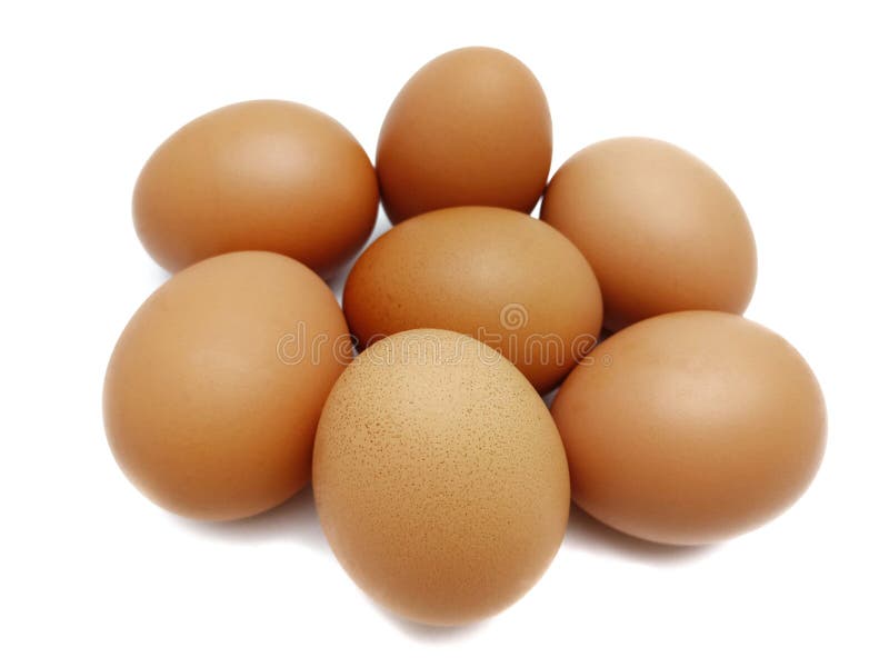 Raw Fresh Brown Chicken Eggs. Stock Photo Image of breakfast, animal