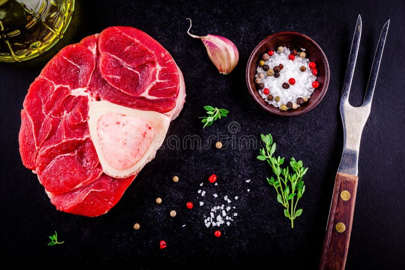 Raw Fresh Veal Shank Meat for Ossobuco Stock Image Image of beef