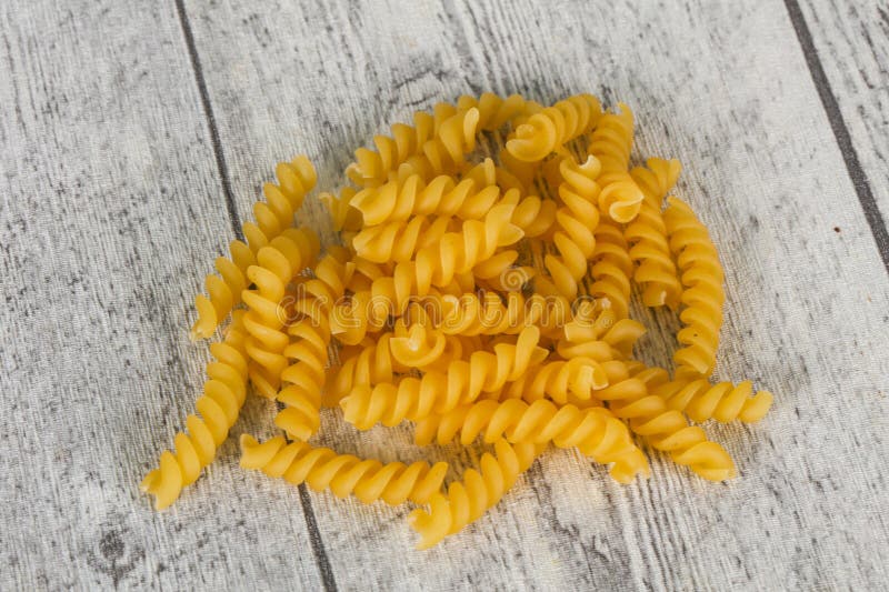 Raw Raw Fusilly Italian Pasta Stock Image Image of traditional, food