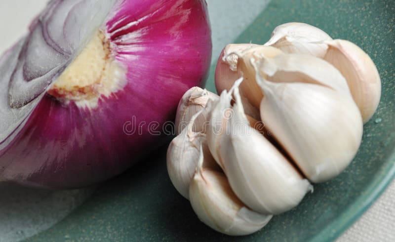 Raw Garlic and onion