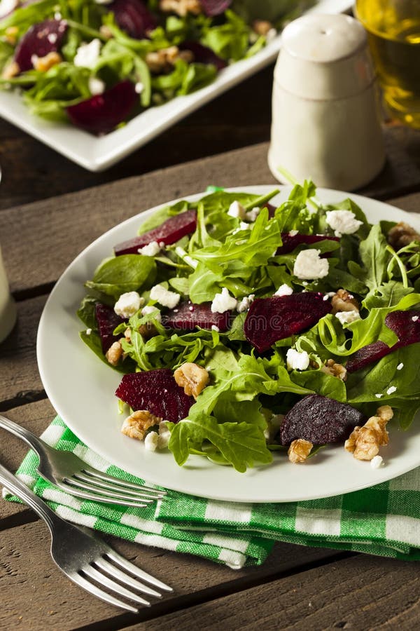 Raw Green Beet and Arugula Salad Stock Photo Image of beet, lettuce