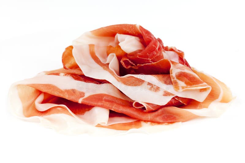 Raw ham stock photo. Image of food, meat, serrano, studio 28191426