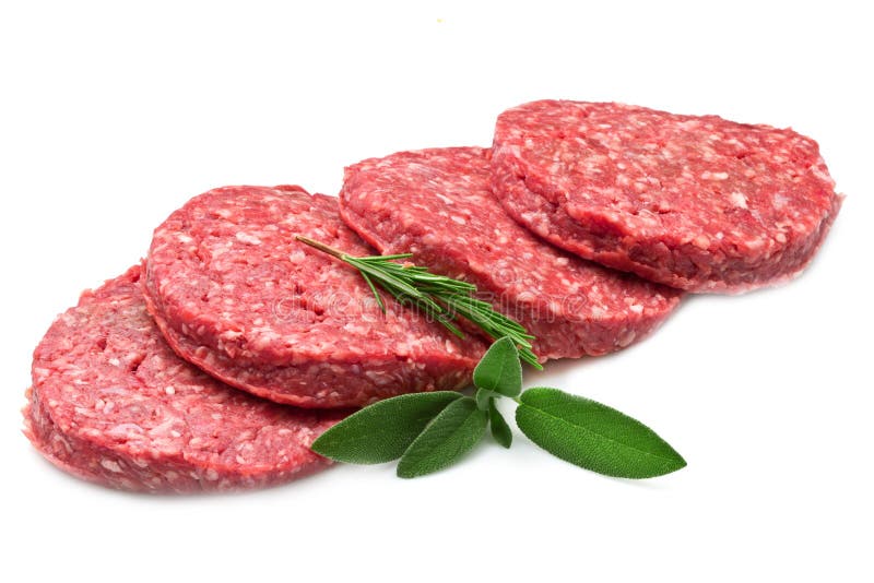 Raw Hamburger Stock Photo Image 20410920