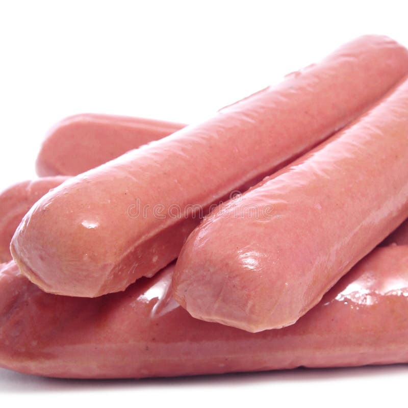 Raw hot dogs stock photo. Image of cuisine, cholesterol 30748132
