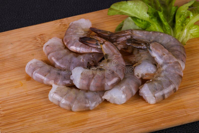 Raw King Prawns Ready for Cooking Stock Photo Image of white, peeled