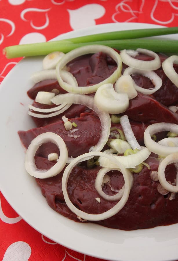 Raw Liver stock photo. Image of food, meat, cooking, liver 96463808
