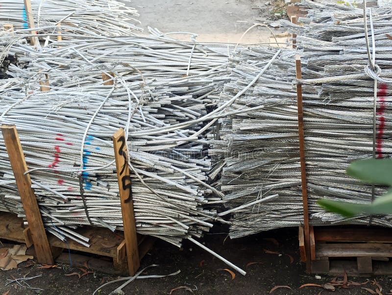 Raw material steel cable stock image. Image of electric 228238245