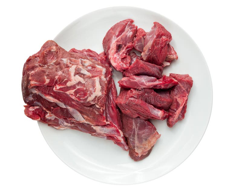 Raw meat on plate stock image. Image of food, steak, ingredient - 24172291