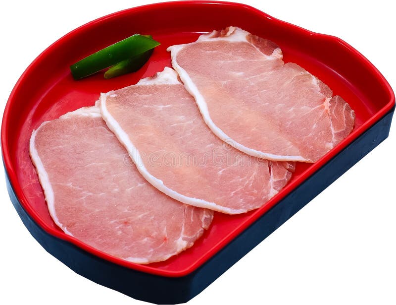Raw Meat Slice stock image. Image of fresh, grill, isolate 42496957