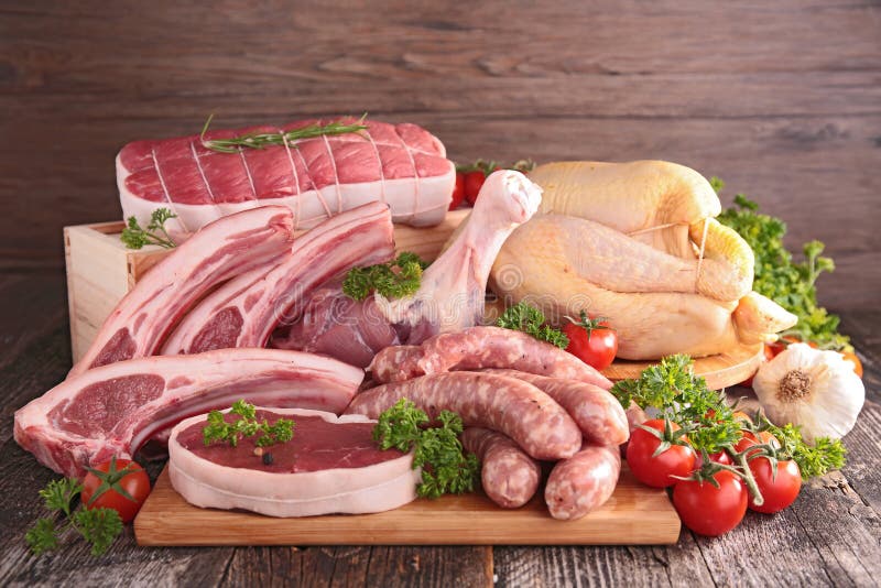 Raw meats stock photo. Image of studio, beefsteak, steak 22492774