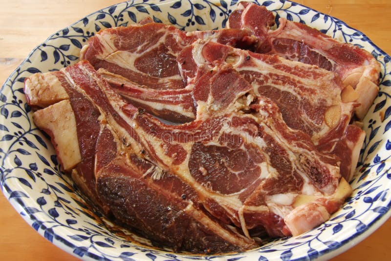 Raw mutton stock photo. Image of mutton, preparing, marinated - 4006274