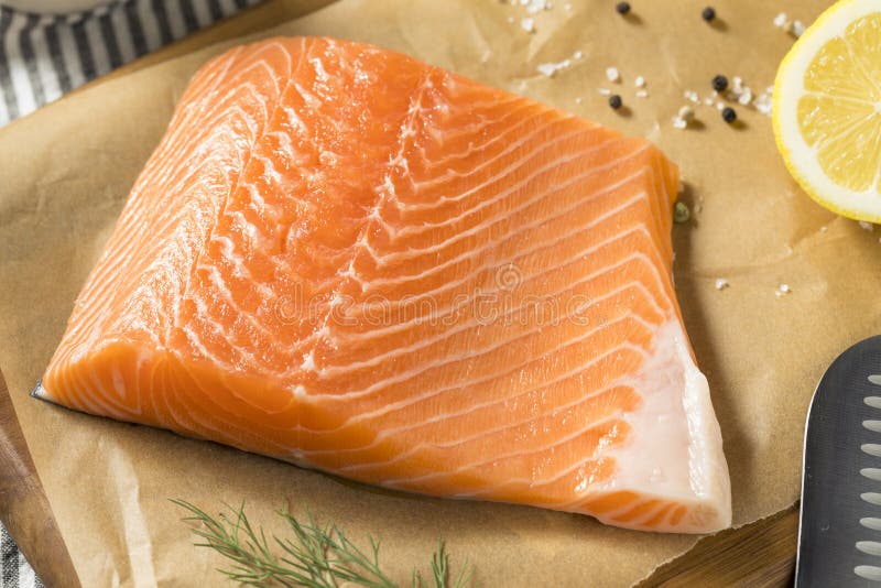 Raw Organic Atlantic Salmon Fillet