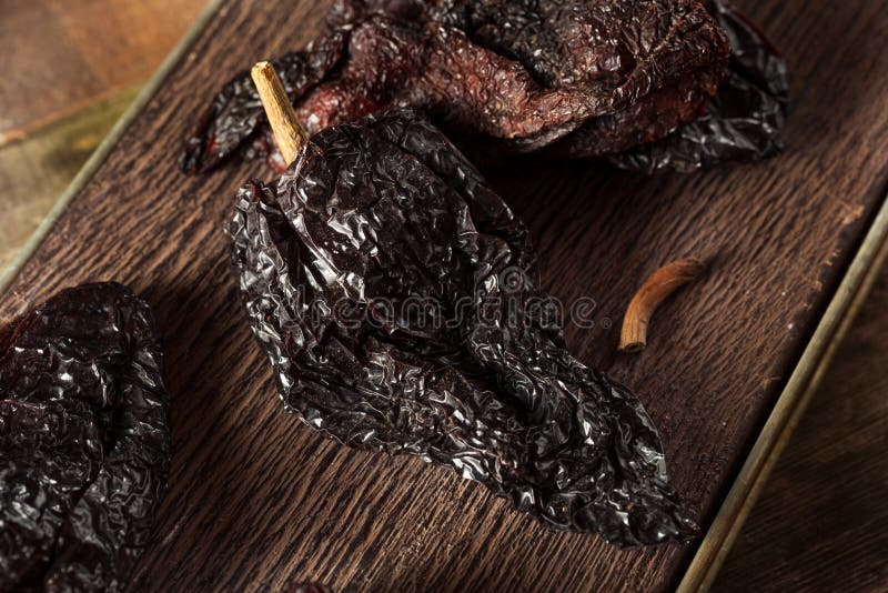 Raw Organic Dry Ancho Chili Stock Image Image of plant, mexican 68654129