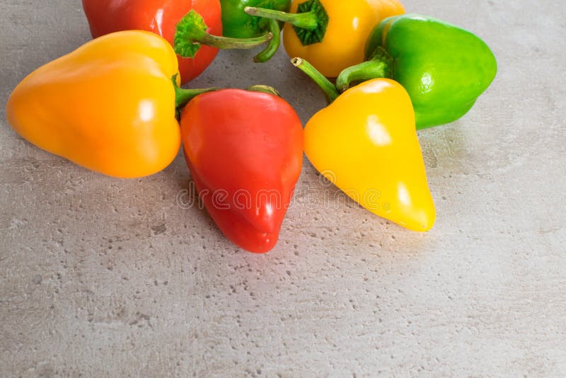 Raw Organic Mini Sweet Color Pepper Stock Photo Image of diet, small 113500190