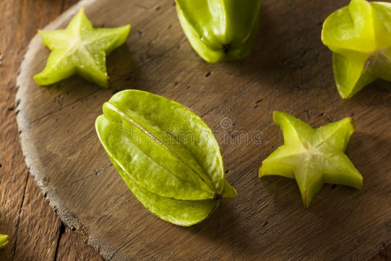 Raw Organic Star Fruit stock photo. Image of carambole 56781184