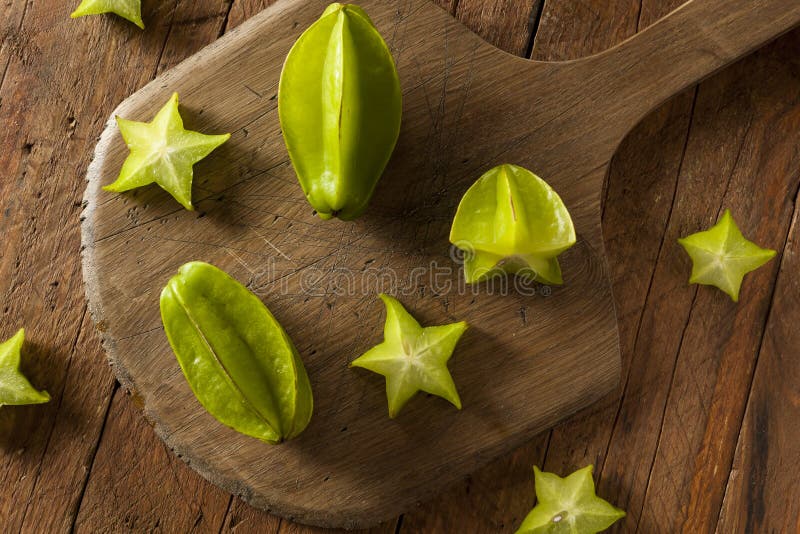 Raw Organic Star Fruit stock photo. Image of sour, refreshment 56781206