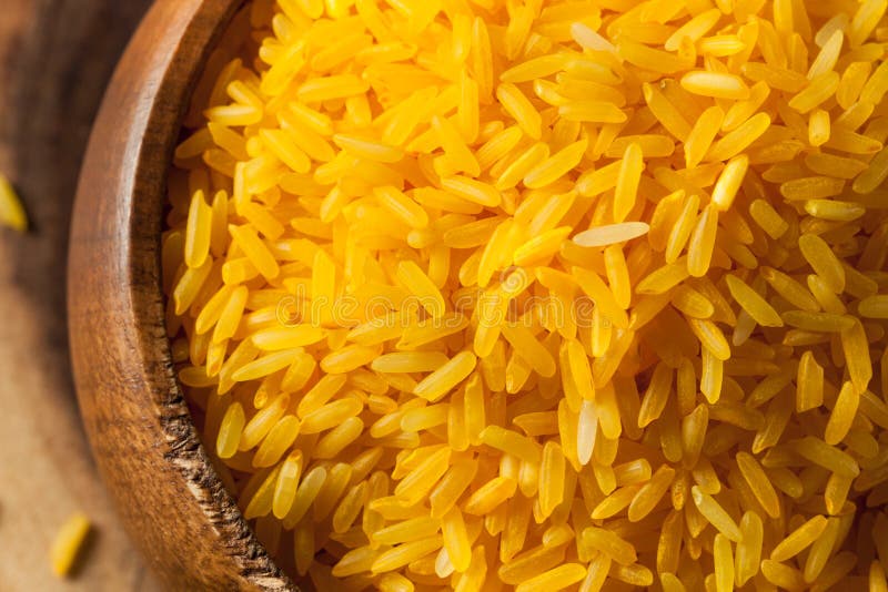 Raw Organic Yellow Saffron Rice Stock Photo Image of cuisine