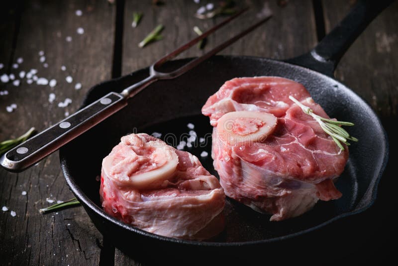 Raw osso buco