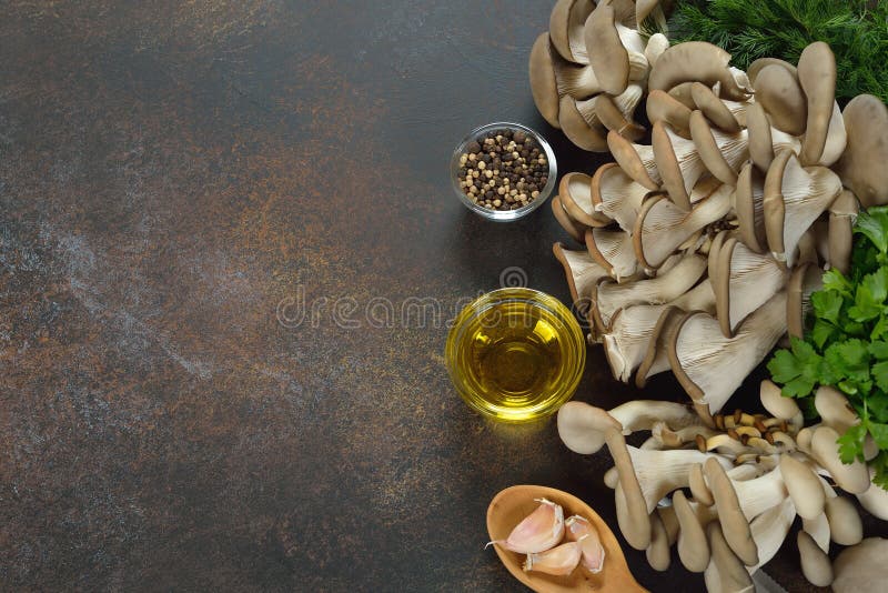 Raw oyster mushrooms stock photo. Image of healthy, snack 83727780