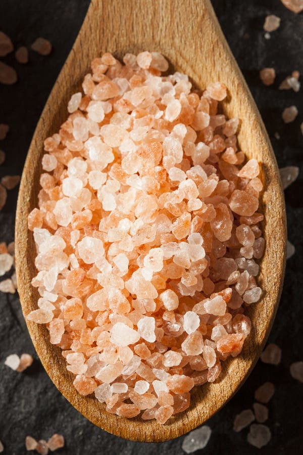 Raw Pink Himalayan Sea Salt Stock Image Image of rocky, condiment