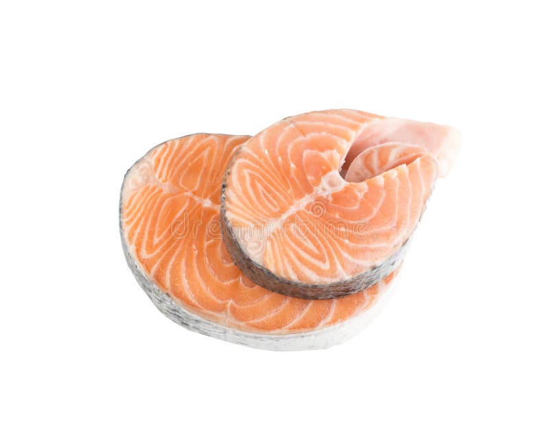 Raw Pink Salmon Steak Red Fish Chum Or Trout Fillet Cut Out Stock Photo -  Download Image Now - iStock