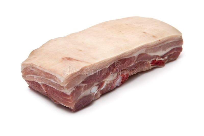 Raw Pork belly meat