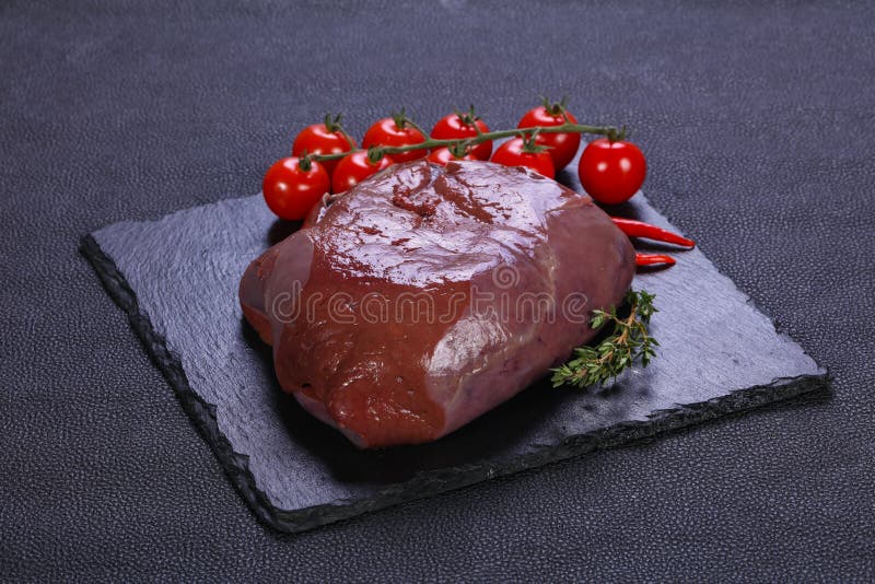 Raw pork liver stock image. Image of calves, mutton 207534893