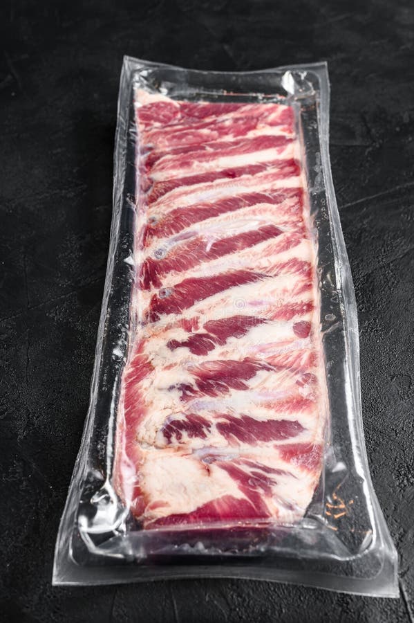 Vacuum Packed Smoked Pork Ribs Stock Photo Image of package, gourmet